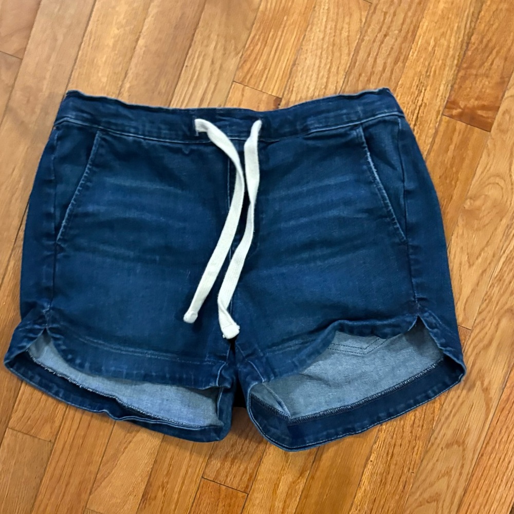 UpWest Dark Blue Jean Shorts with Drawstring